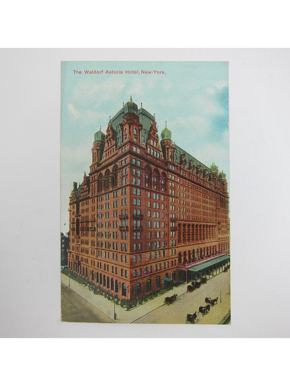 Postcard New York City Waldorf Astoria Hotel Building Antique UNPOSTED RARE